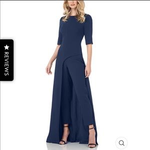 SOLD Kay Unger Davina Romper walk thru jumpsuit dress size 10